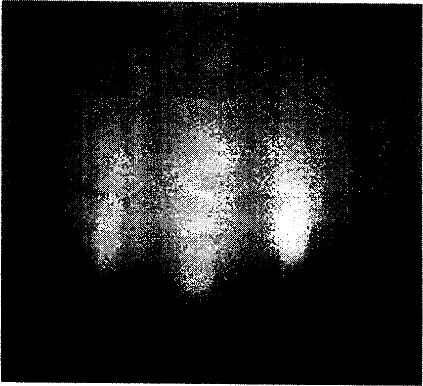 Epitaxial growing lanthanum aluminate film material on silicon substrate and preparation method