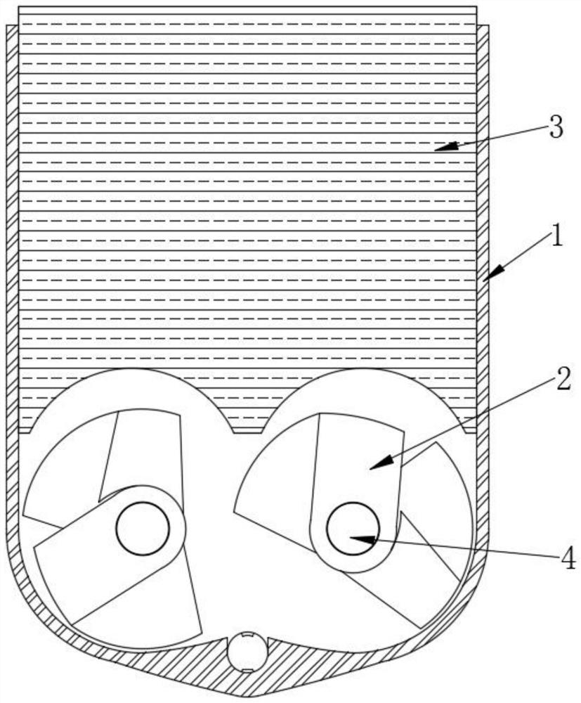 Novel paddle shape of stirring paddle of internal mixer