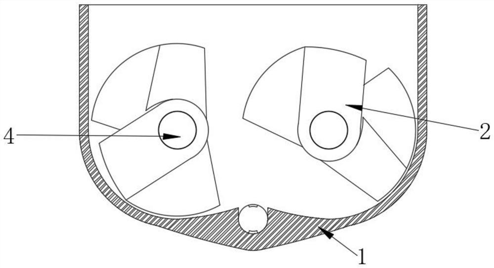 Novel paddle shape of stirring paddle of internal mixer