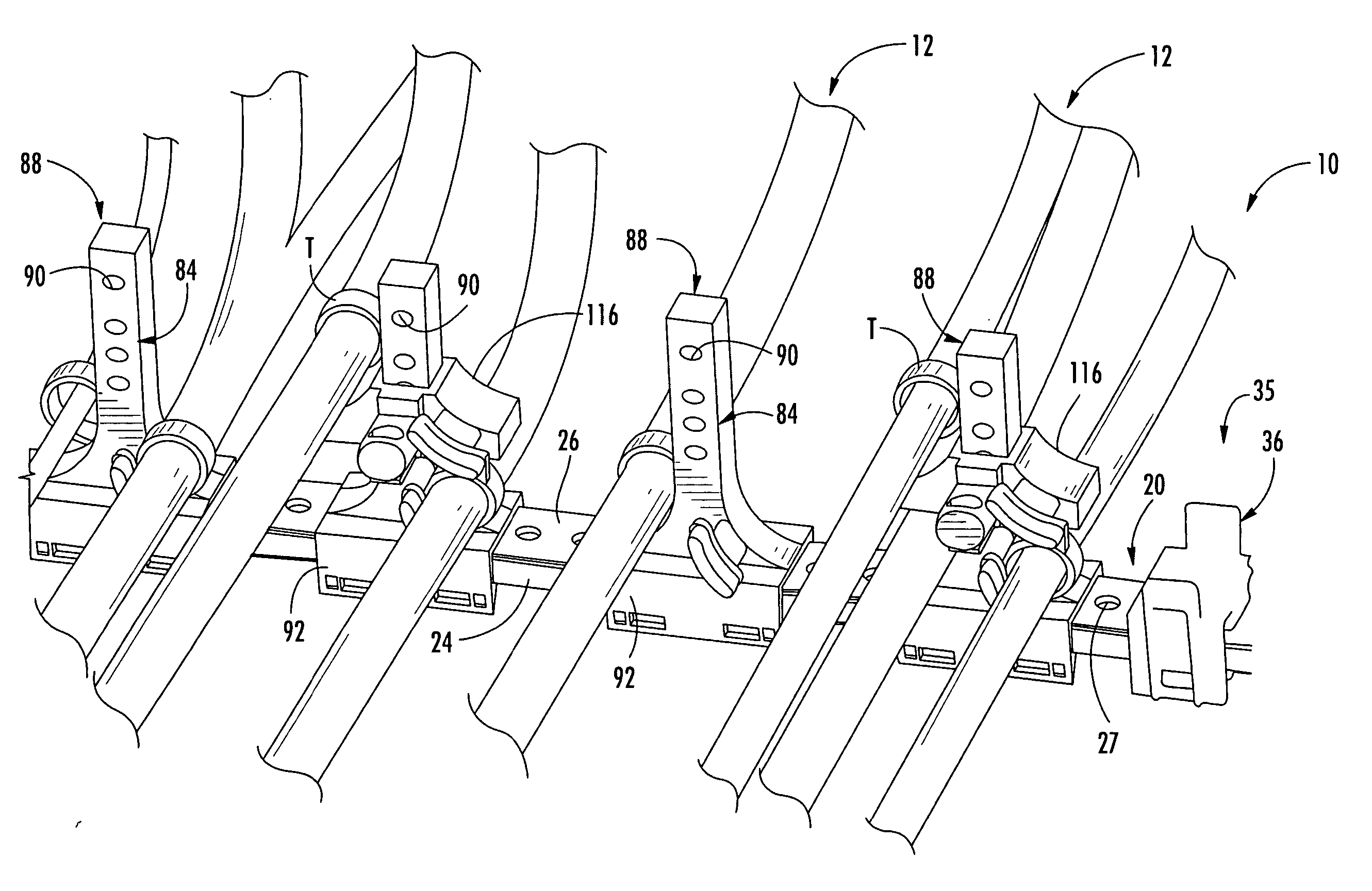 Wire bundle support system