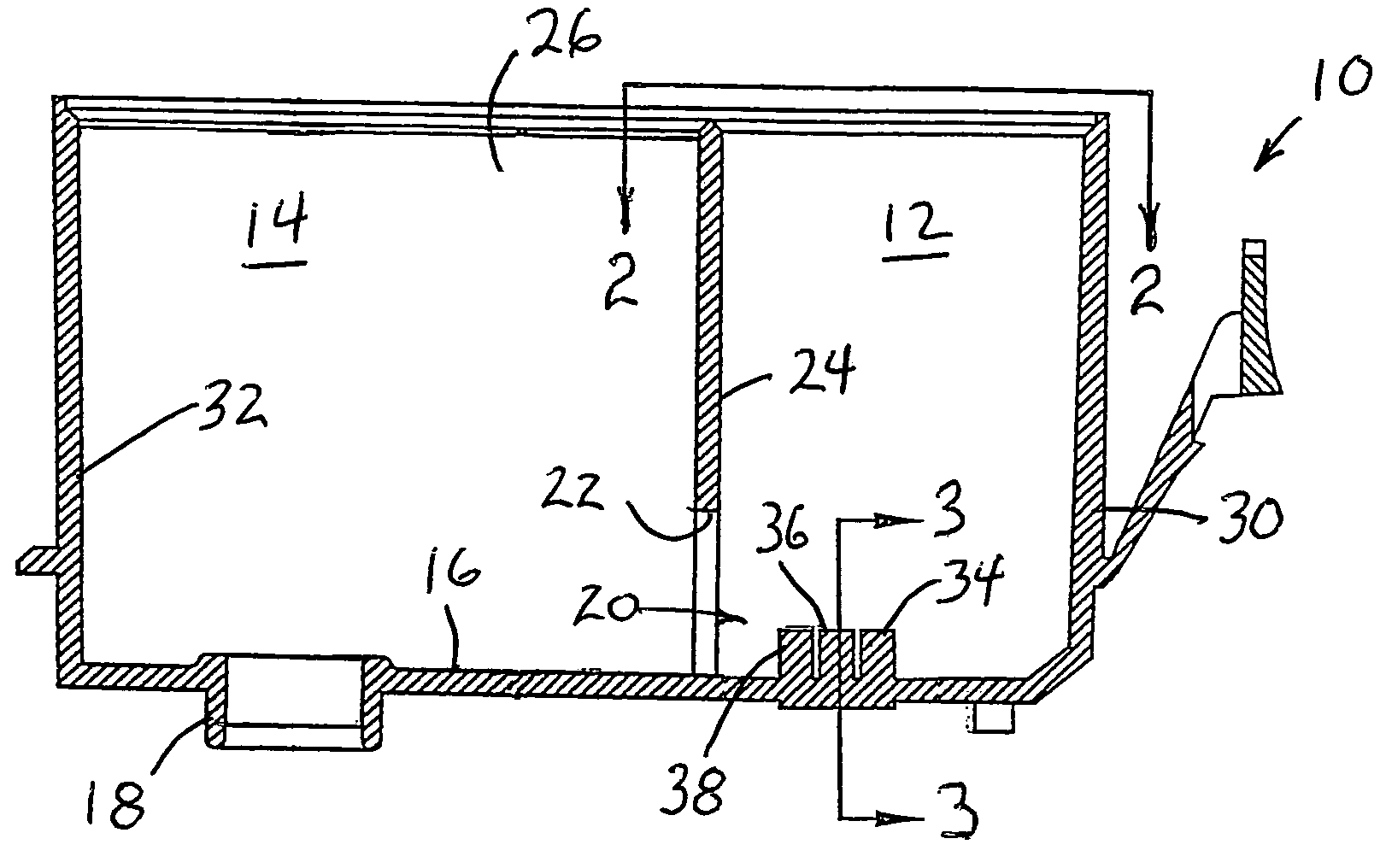 Optical ink level detecting arrangements for ink cartridges