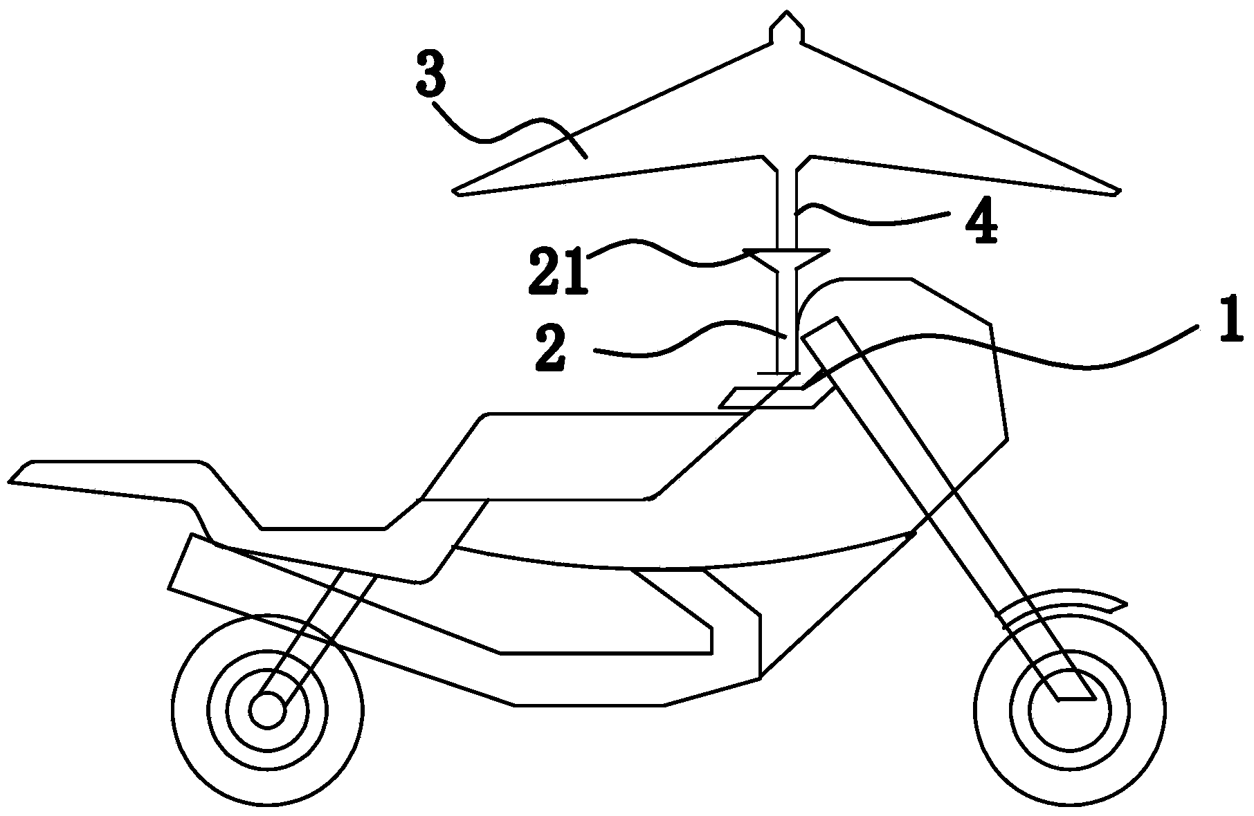 Rainproof device of motorcycle