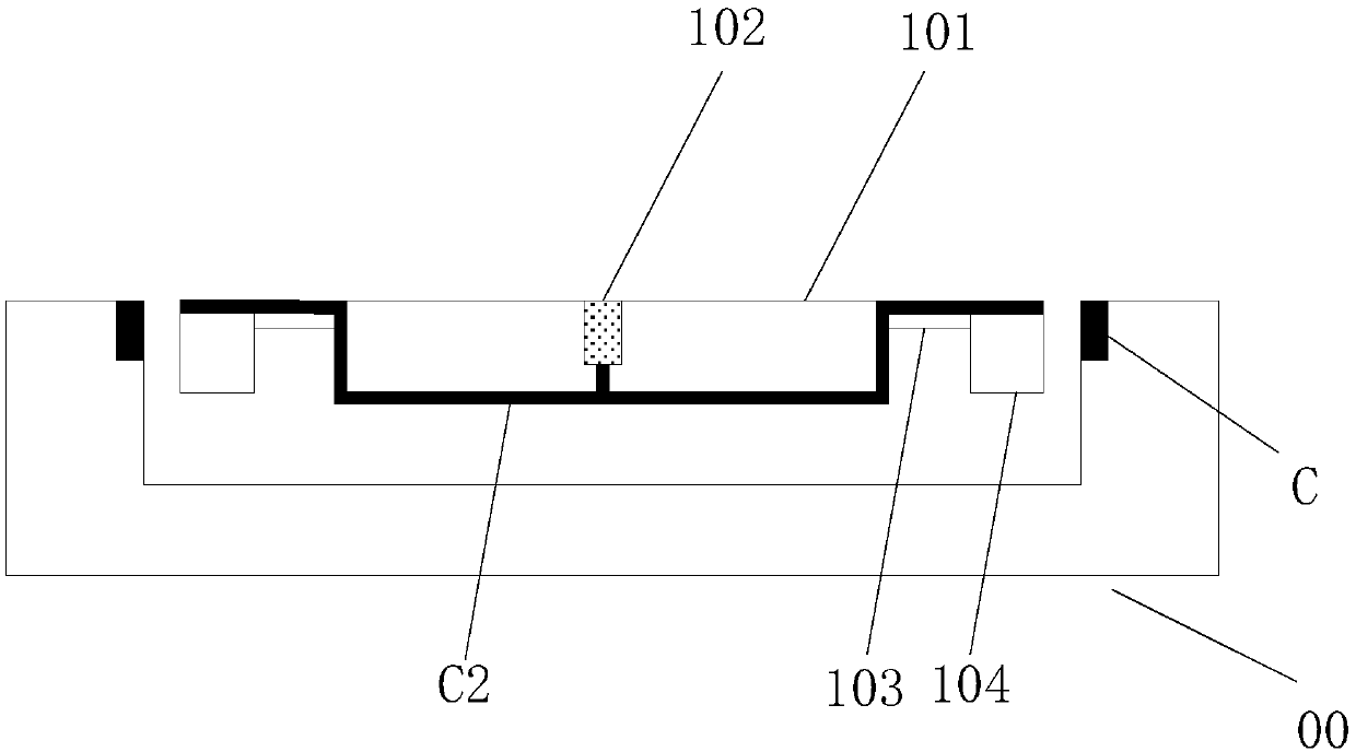 Infrared temperature image generating chip, device and method