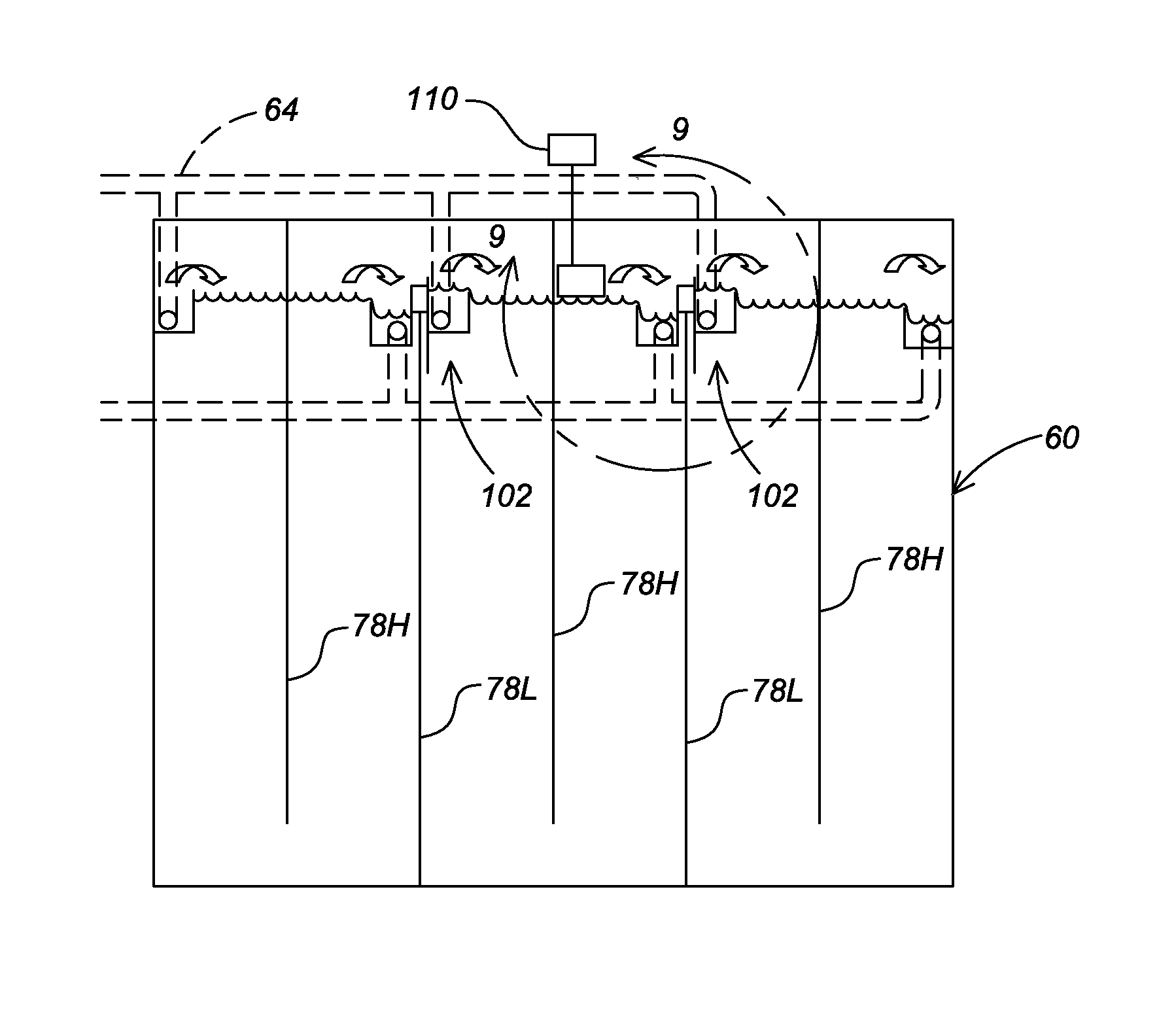 System for the production and harvesting of algae