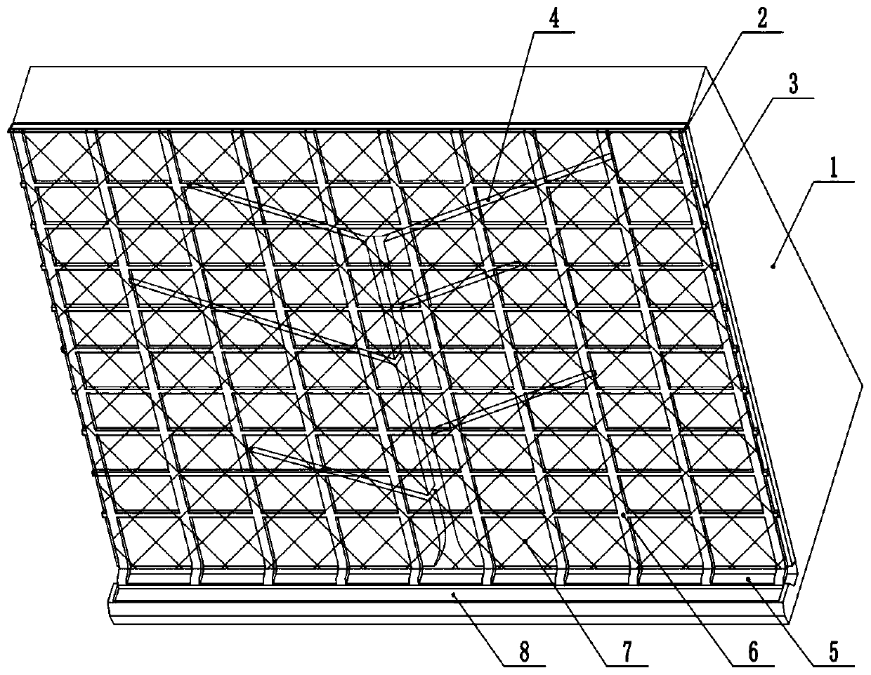 Acid high-steep slope treatment method