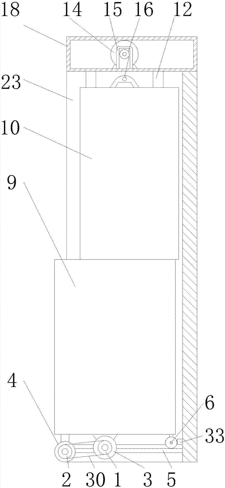 Novel stereo elevating bookshelf