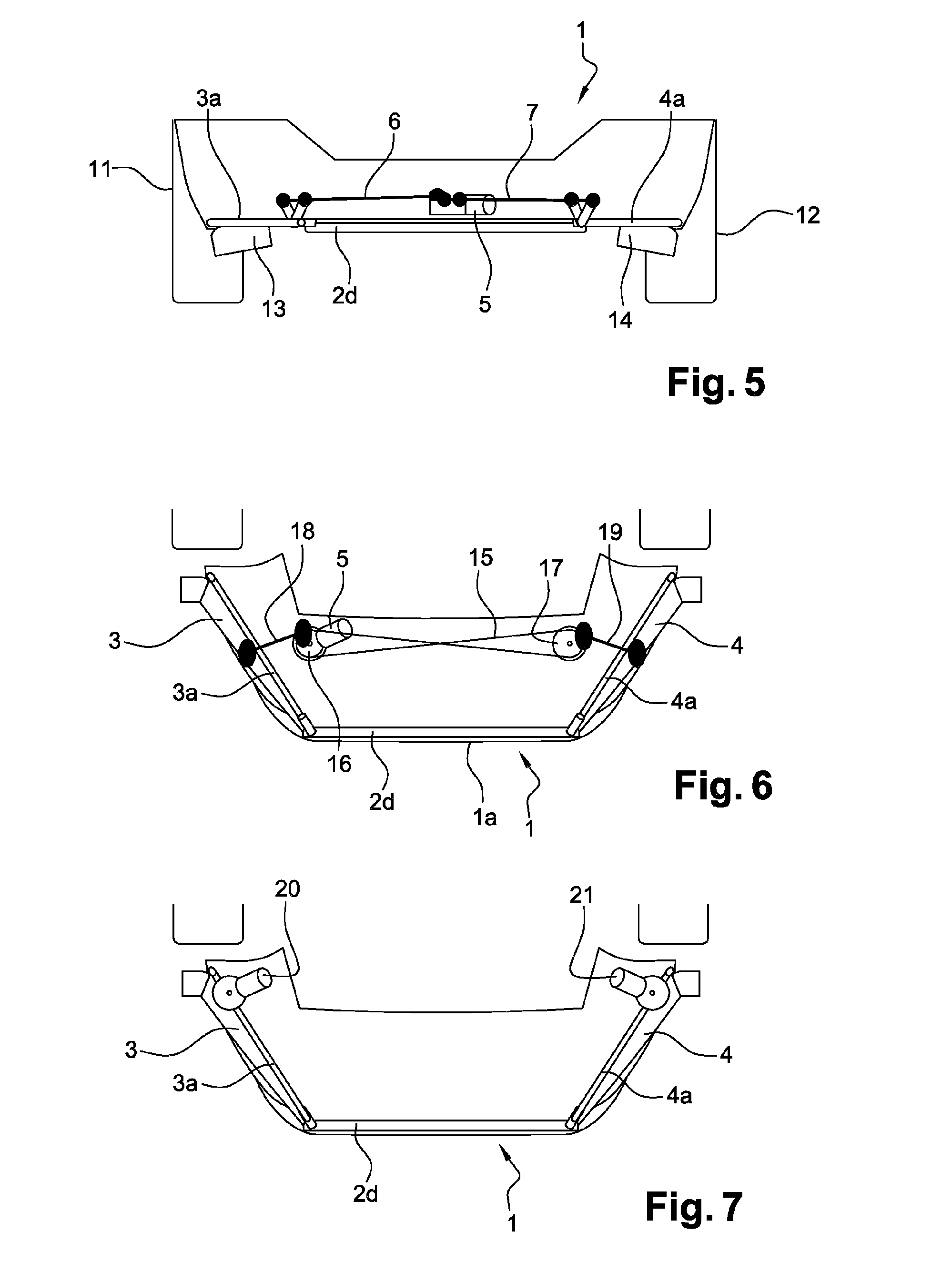 Deflector device and motor vehicle in which the front shield carries said deflector device