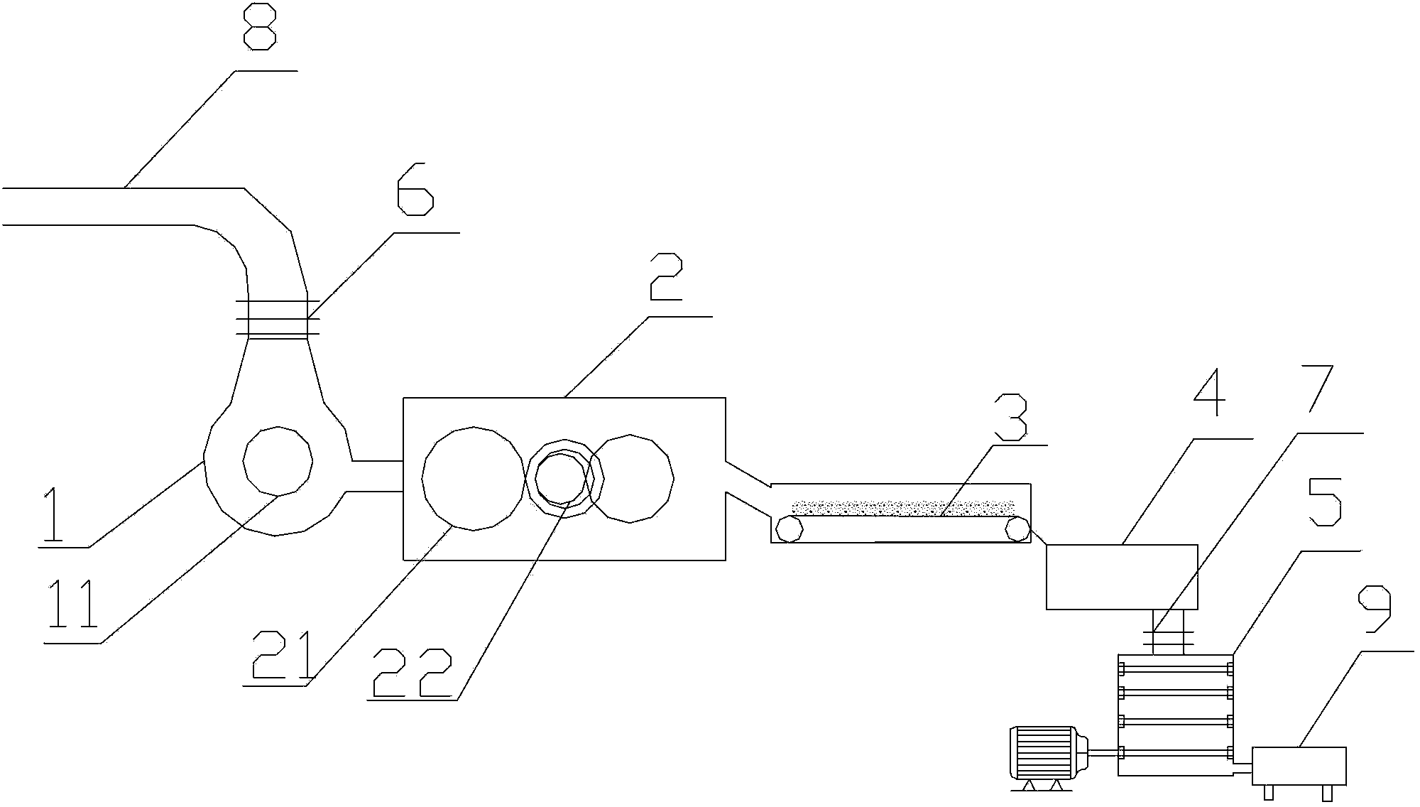 Amino molding plastic granulation apparatus and process based on apparatus