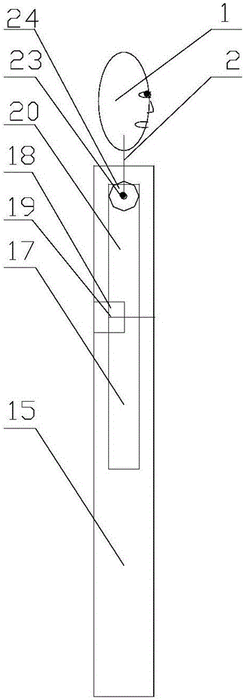 Robot for indicating vehicle to move