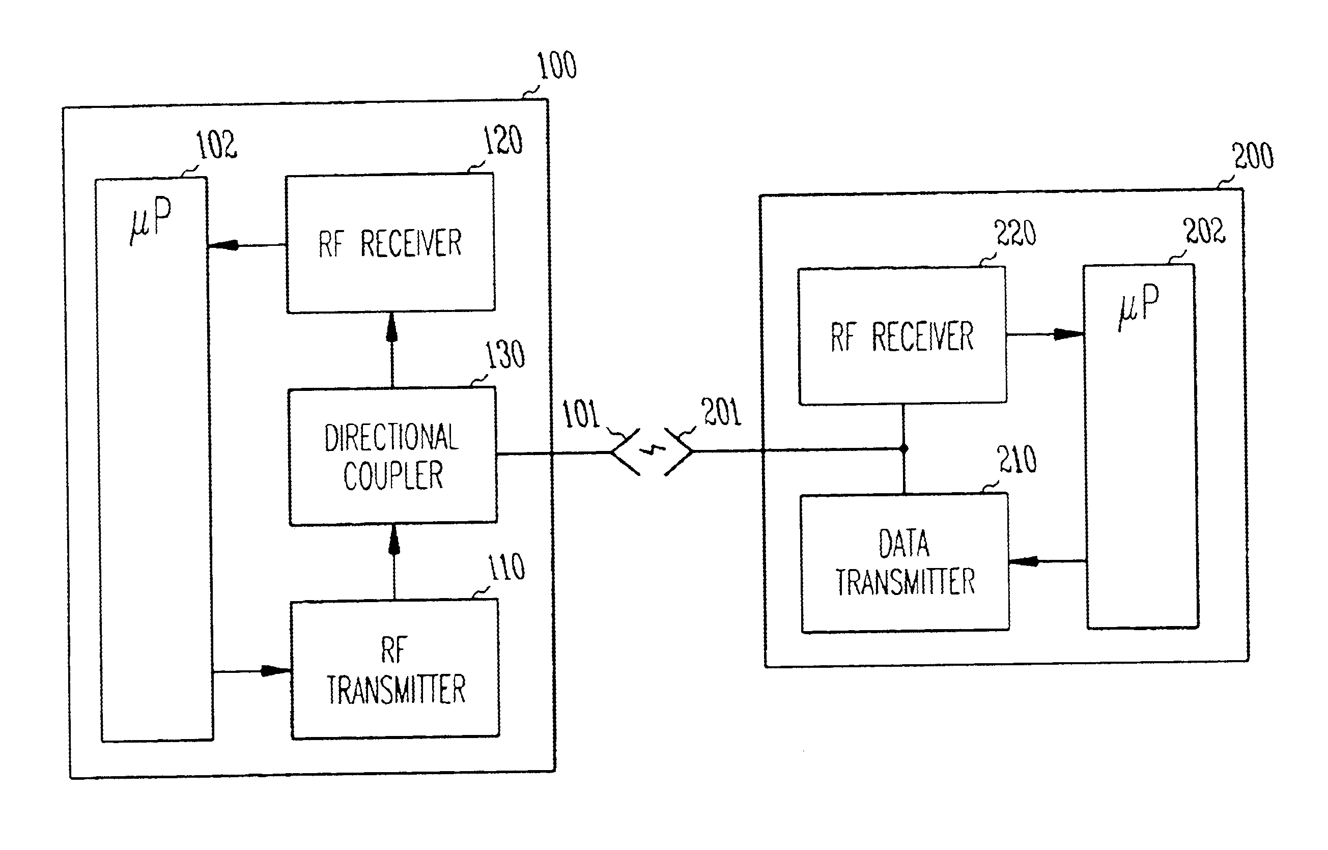 Passive telemetry system for implantable medical device