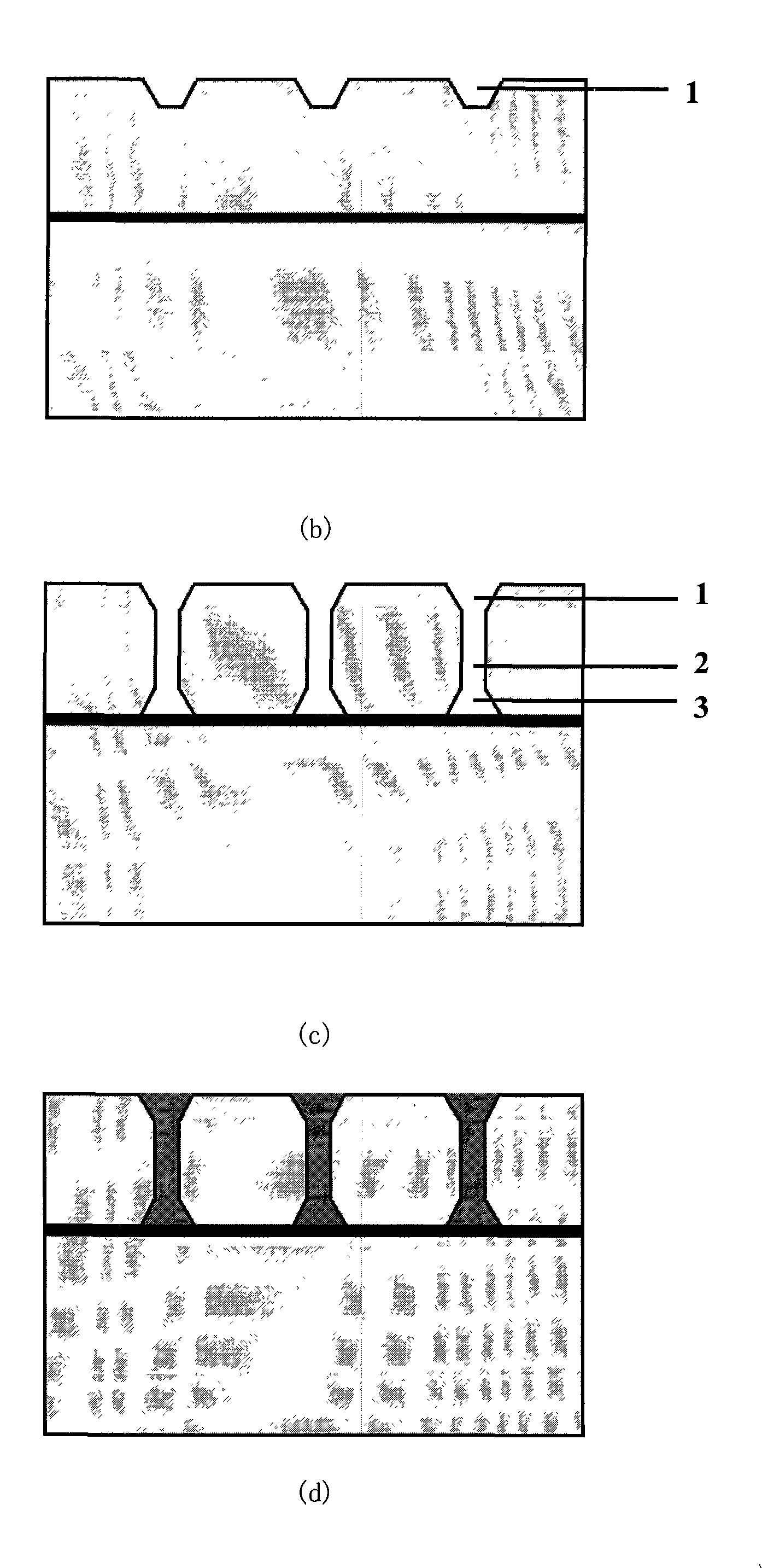 Vertical interconnecting through-hole for three-dimensional systematic encapsulation, and preparation thereof