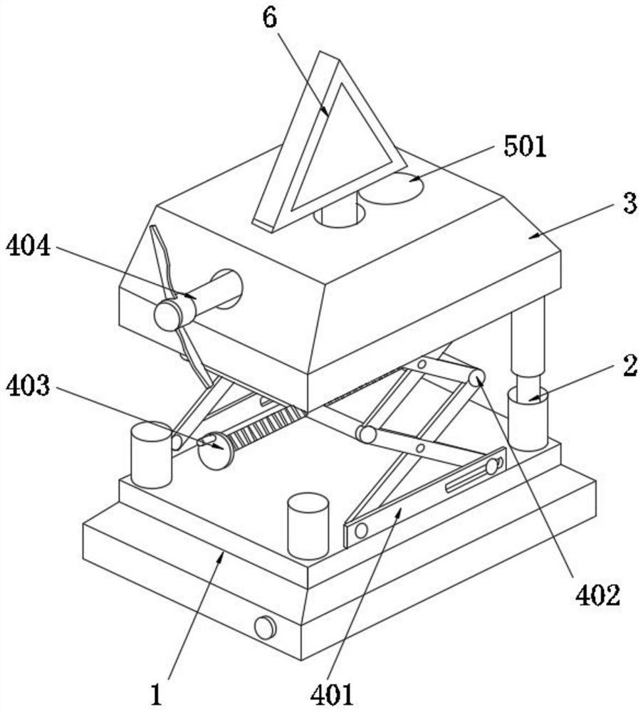 Safety warning folding equipment for road administration operation