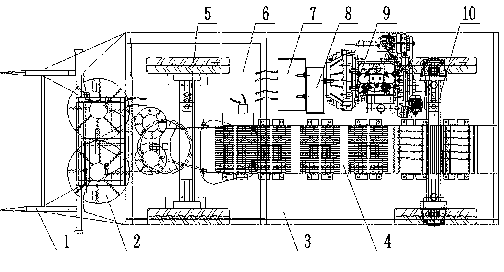 All-pole combined sugarcane harvester