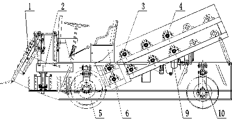 All-pole combined sugarcane harvester