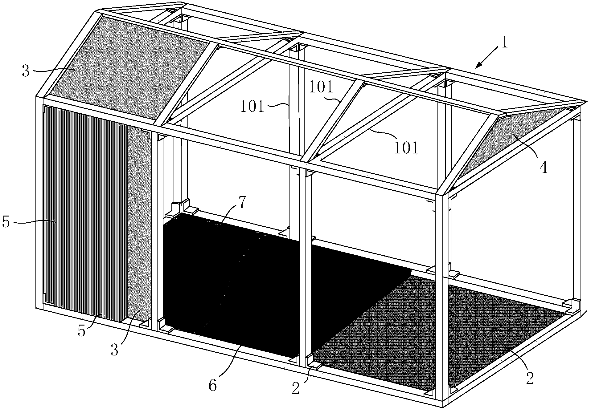 Portable and detachable box-type medium-voltage frequency conversion chamber