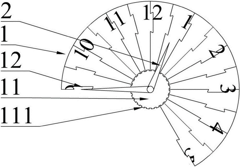 Wall clock with variable clock face