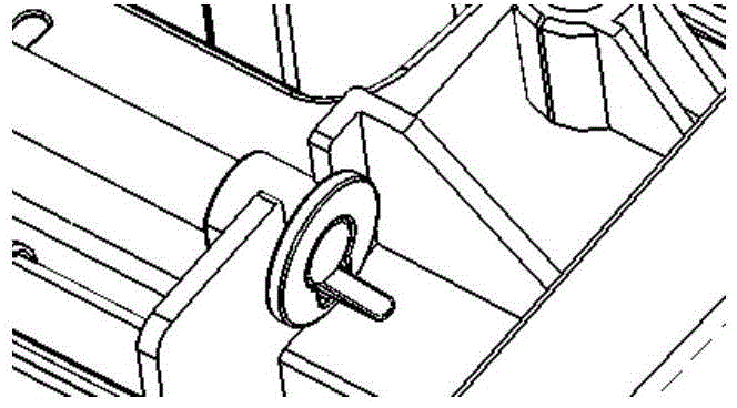 Ink powder prevention bearing mechanism of paper box of image forming device