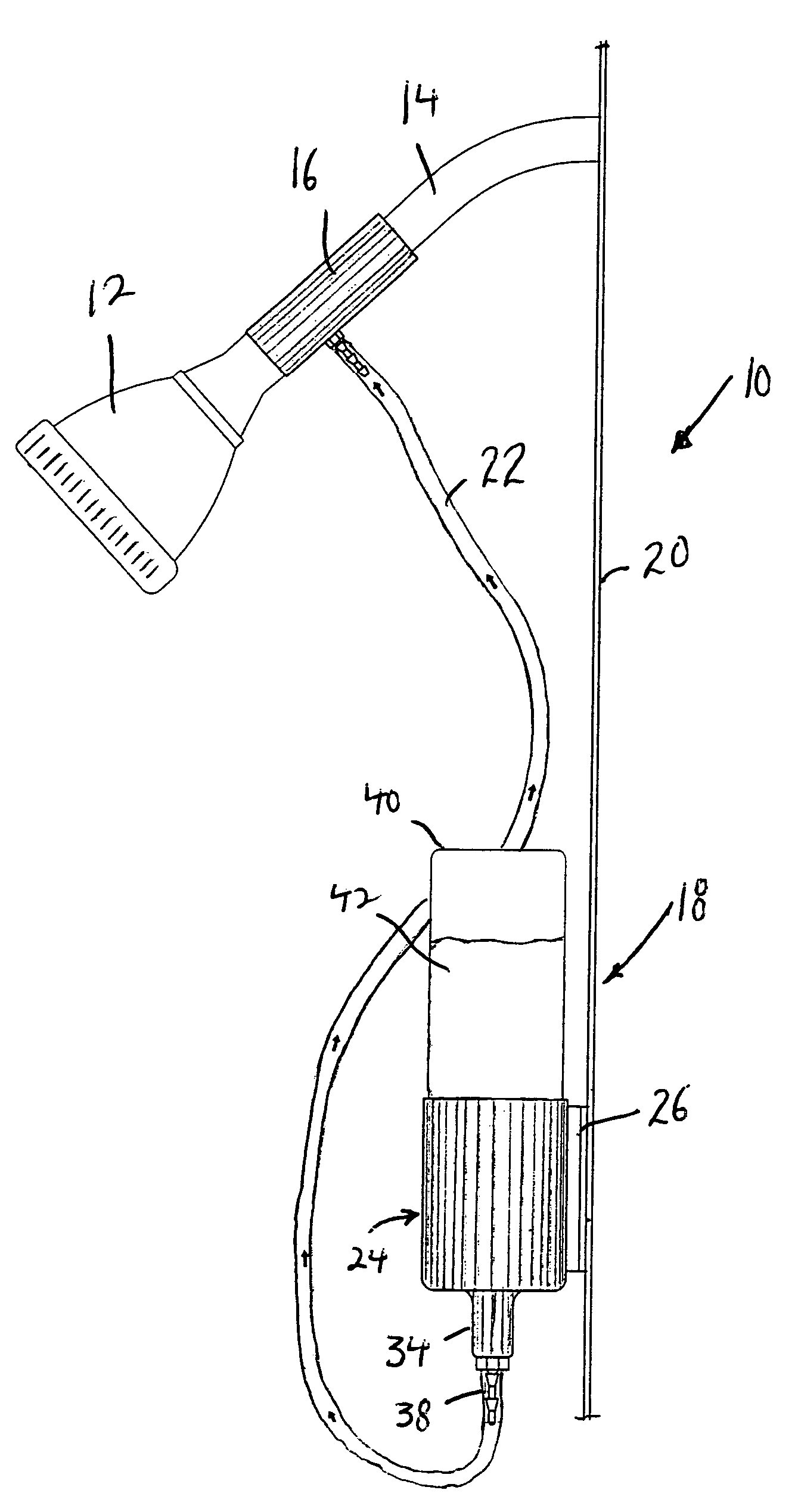 Soap dispenser system and valve arrangement therefor