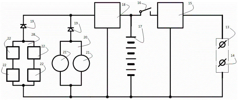 Surge and solar hybrid power generation system