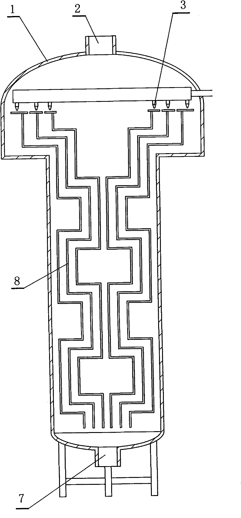 Antigravity liquid evaporator