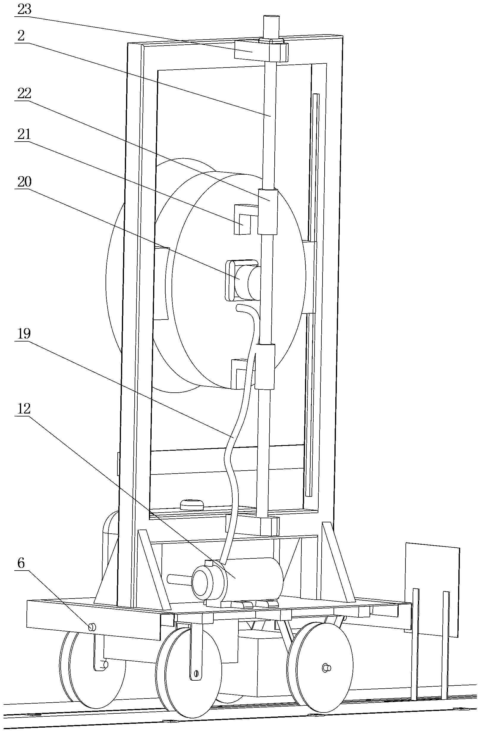 Automatic spraying robot for greenhouse