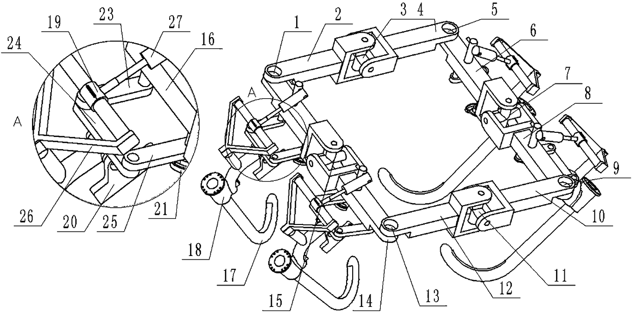 A step-by-step metamorphic tree-climbing robot mechanism