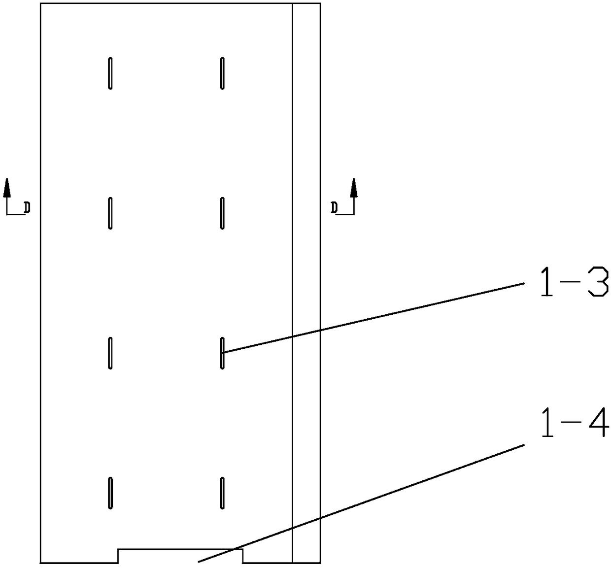 Water permeable brick plate for infiltration roadway