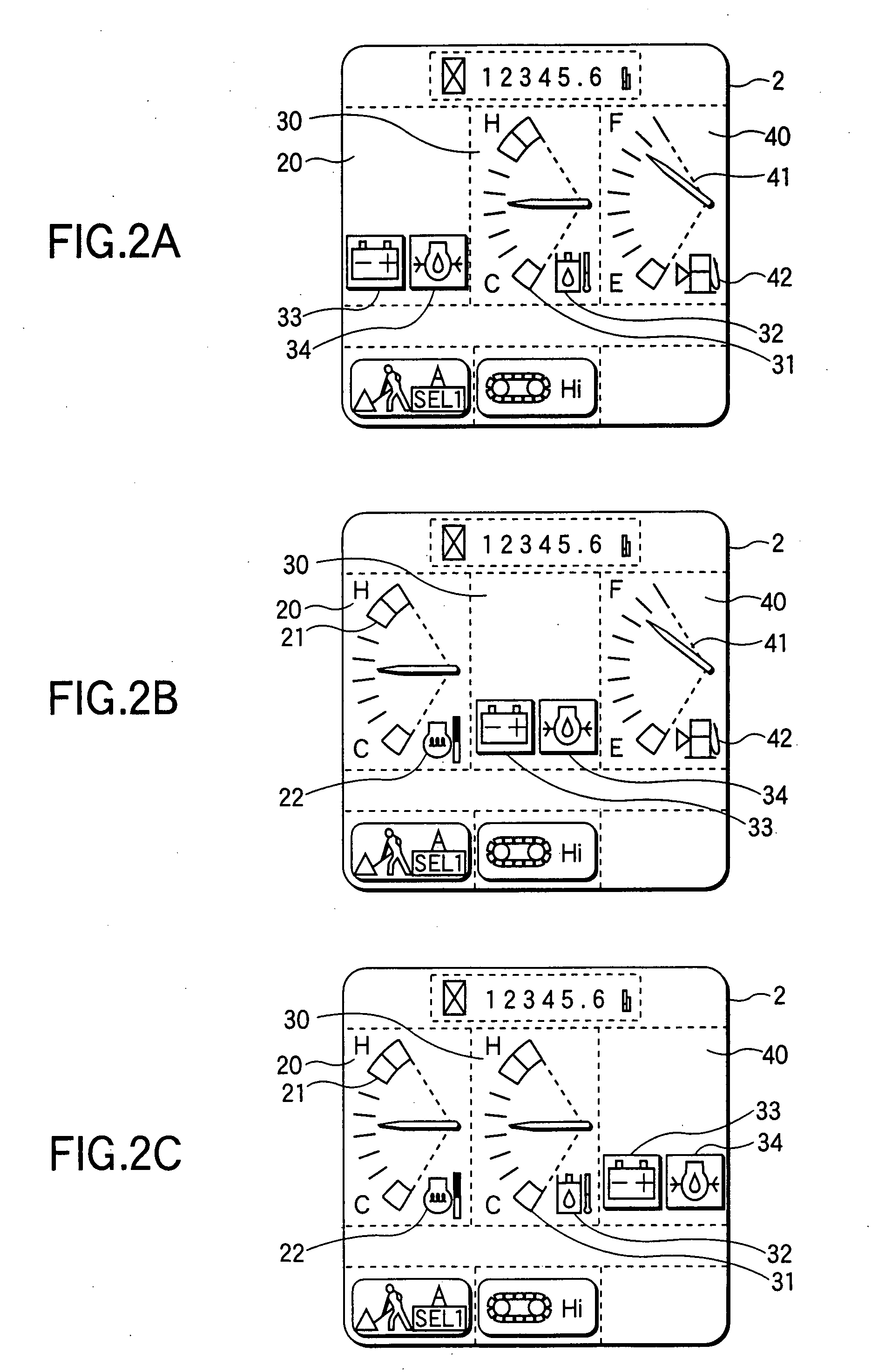 Display device for working machine