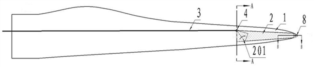 Wind generating set blade lightning stroke protection system