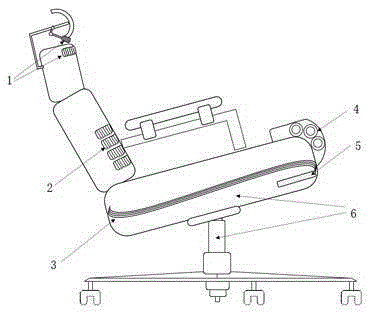 Physiotherapy chair based on pulsed magnet field