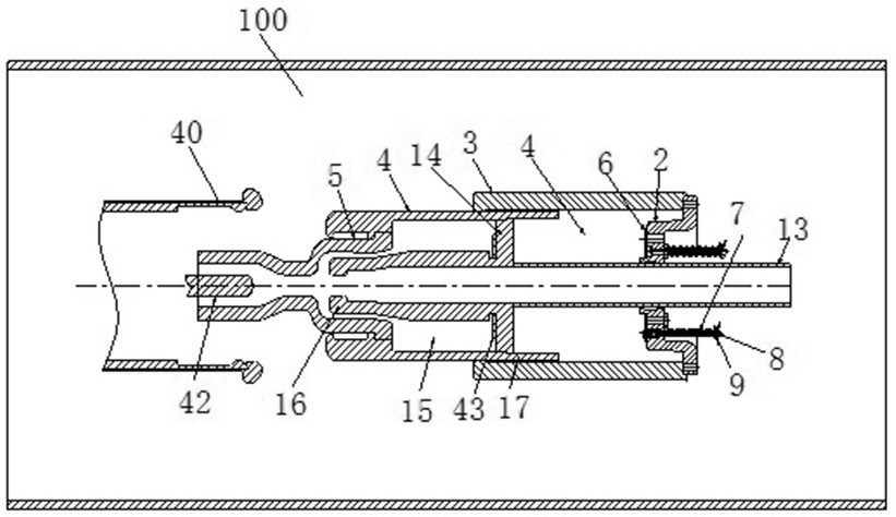 A self-energy type arc extinguishing chamber and a circuit breaker using the same