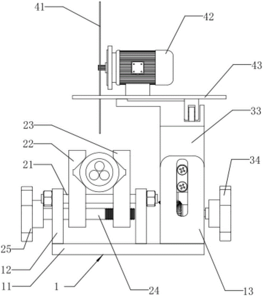 Electric breaking-in tool for crimping wire clamp and operation method