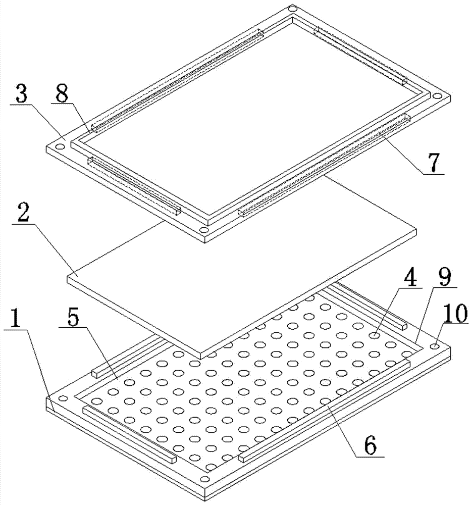 Micro hole-aluminum silicate fiber sandwich type composite sound absorption board