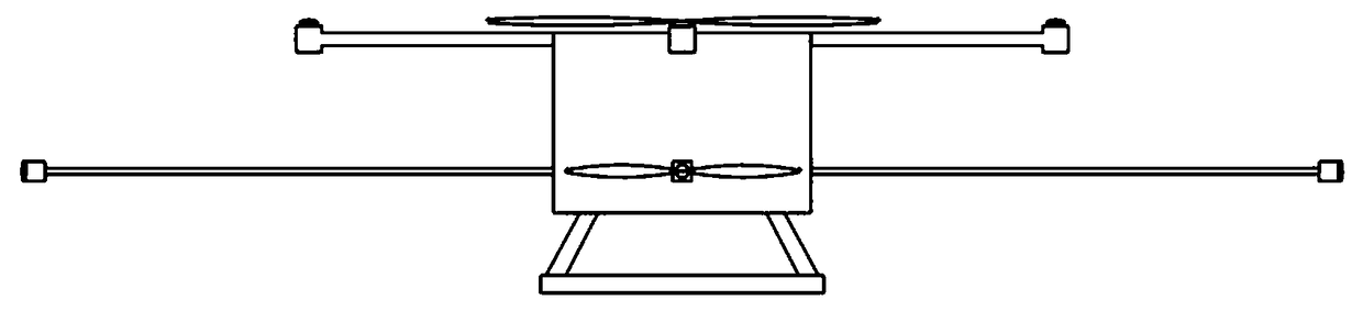 Vertical double-layer eight-rotor flying robot