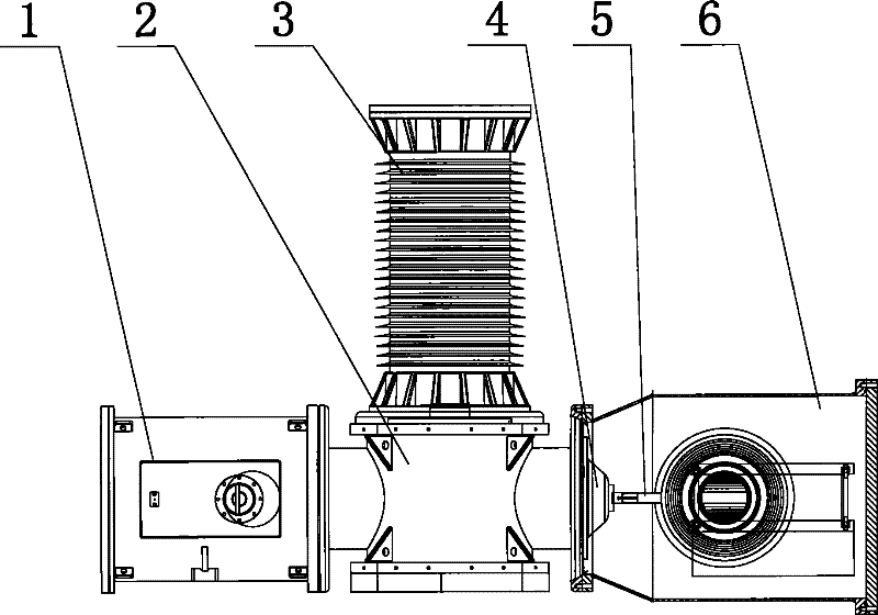 On-site calibration equipment of integrated electric power voltage transformer