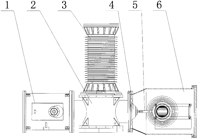 On-site calibration equipment of integrated electric power voltage transformer