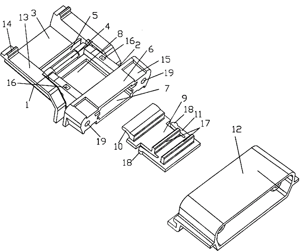 A hinge that is easy to disassemble