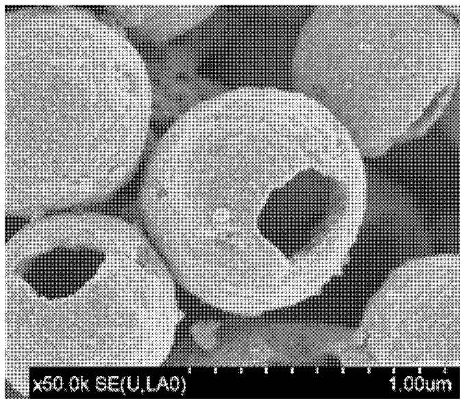 Preparation method for porous titanium dioxide-carbon combined nano hollow microsphere