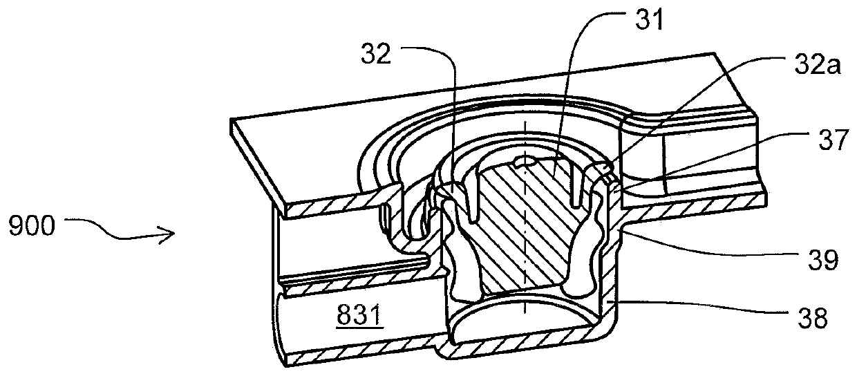 Medical functional device with valve seat for residue check valve