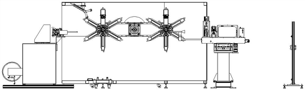 Universal automatic coiling and unloading machine for pe and pert pipes