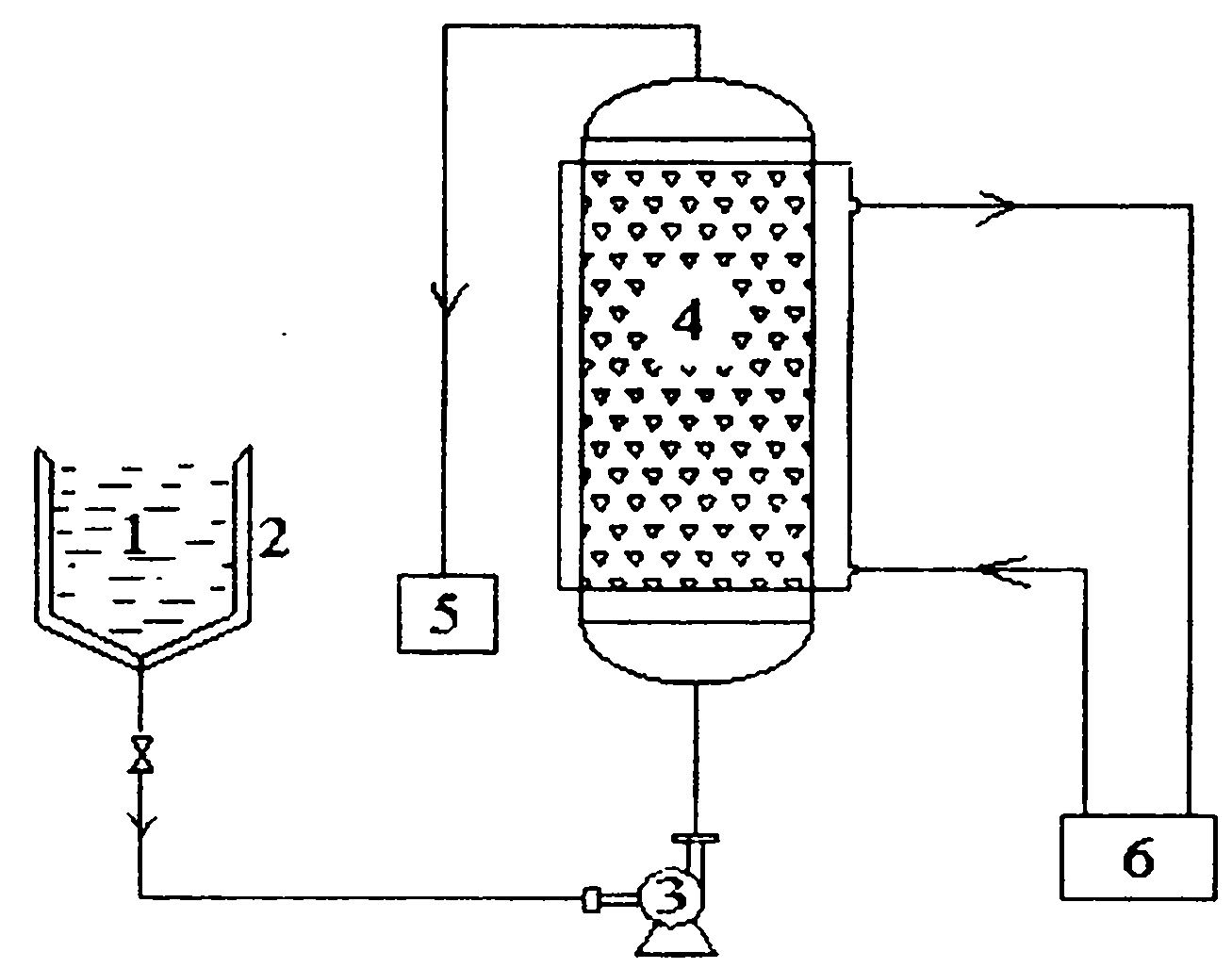 Treating method for efficiently catalyzing and oxidizing chlor-alkali industrial waste water