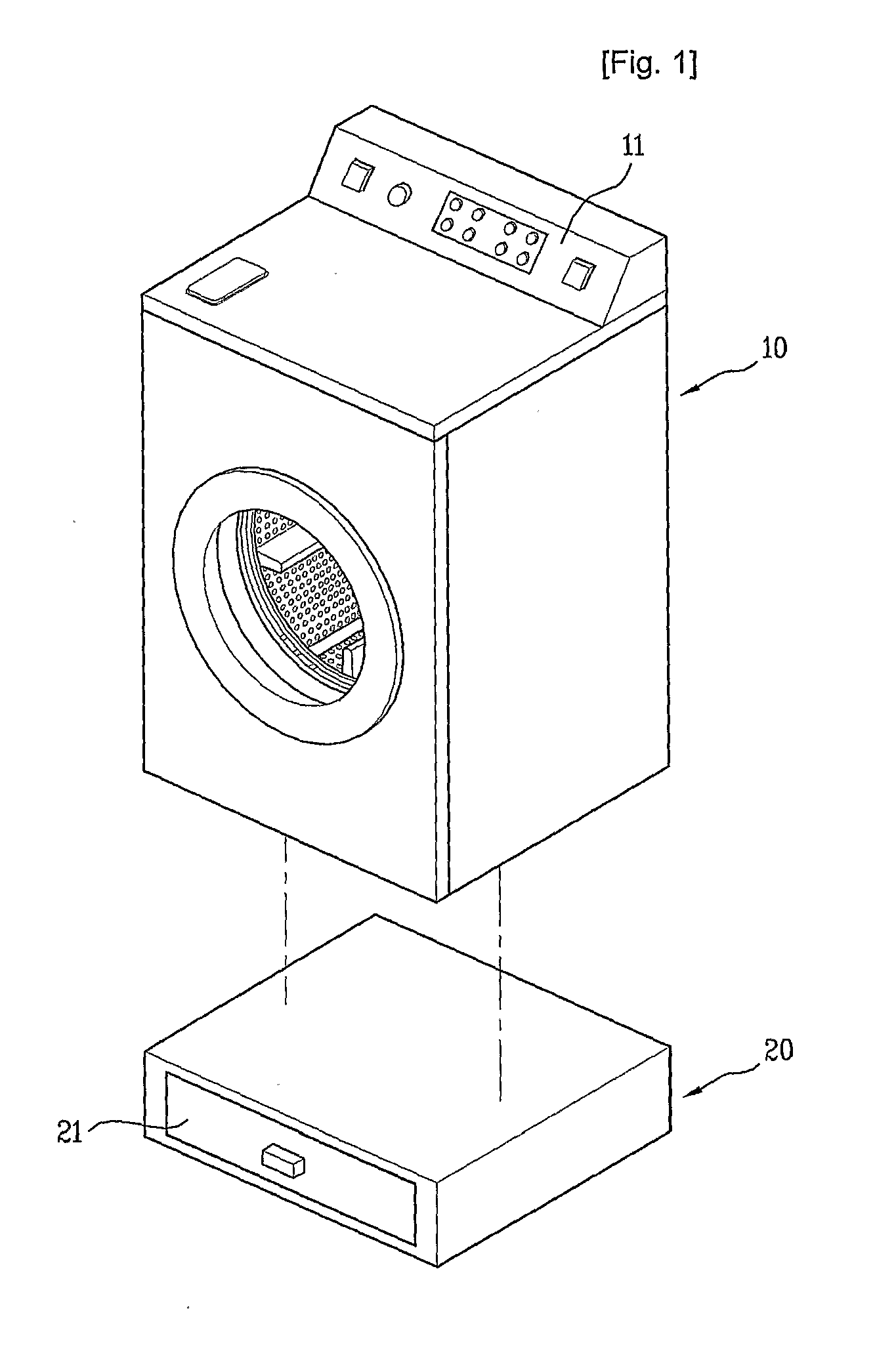 Multiple laundry treating machine