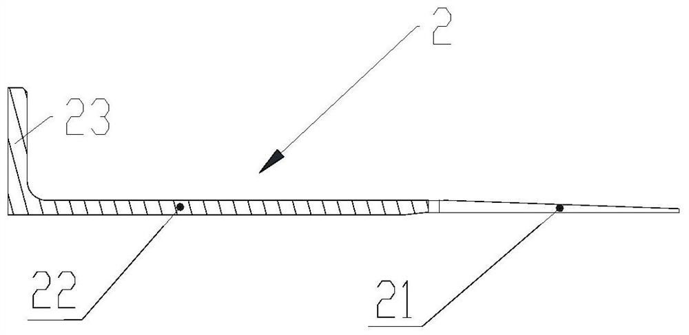 Skirt structure and upper skirt method of solid rocket motor case