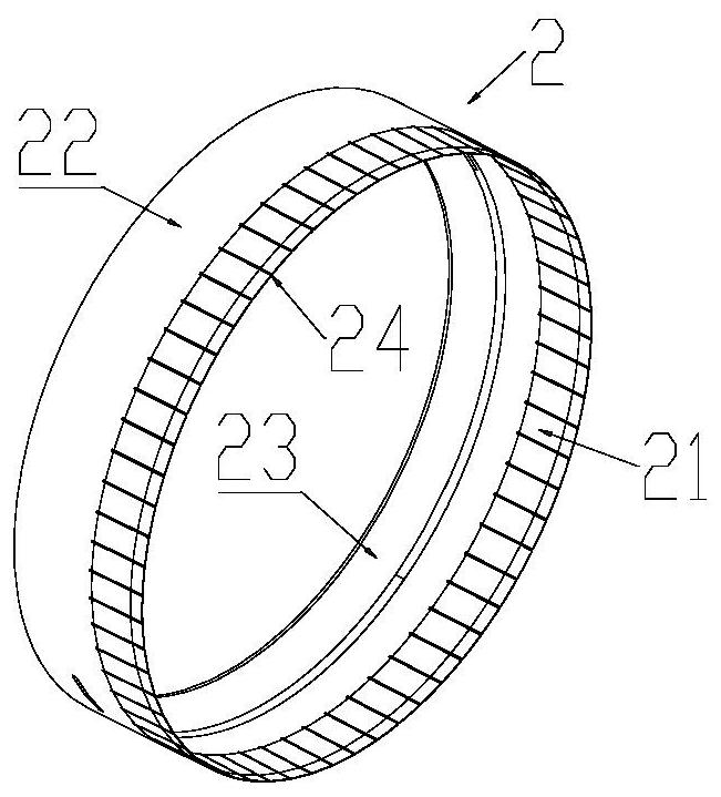 Skirt structure and upper skirt method of solid rocket motor case