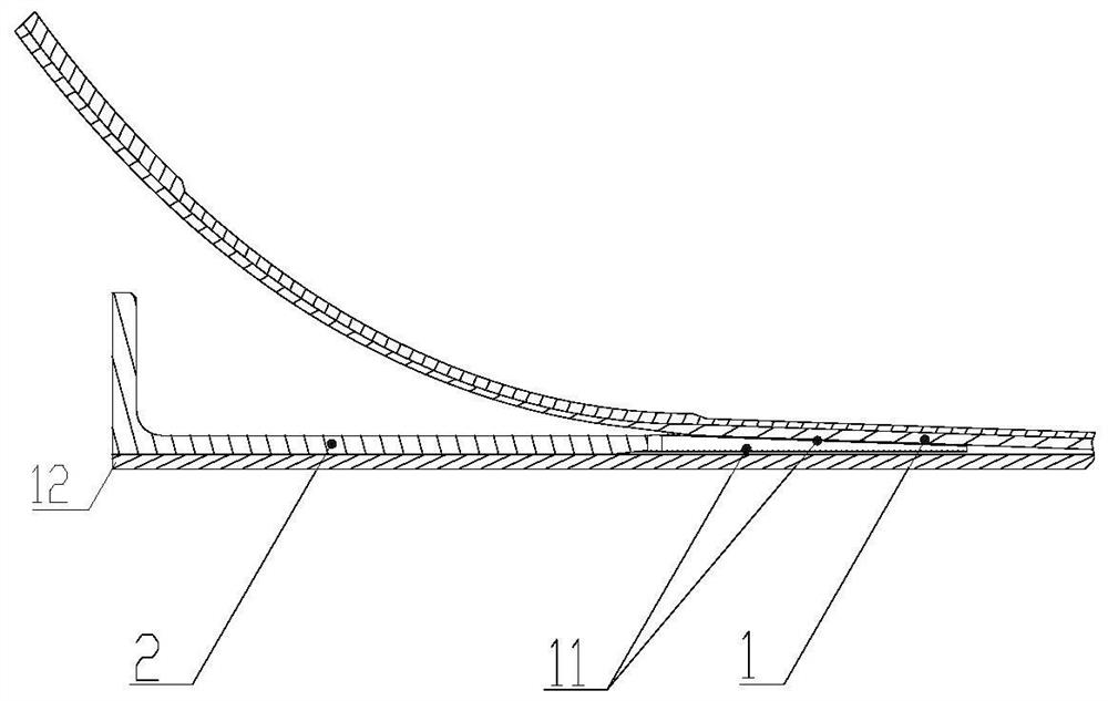 Skirt structure and upper skirt method of solid rocket motor case