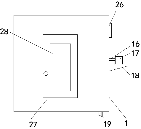 Safe medical equipment washing and drying device