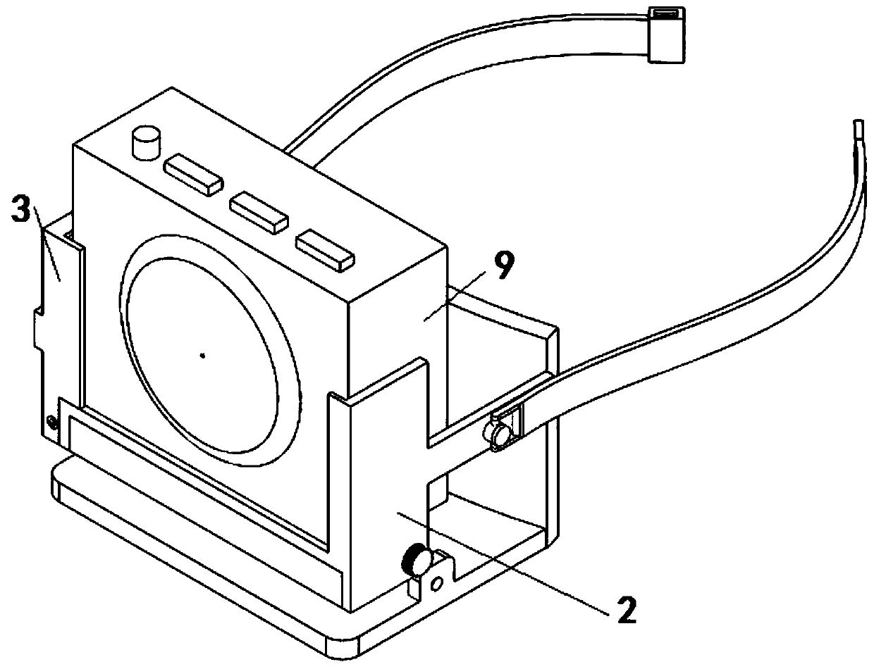 Portable English teaching equipment mounting and adjusting mechanism and using method thereof