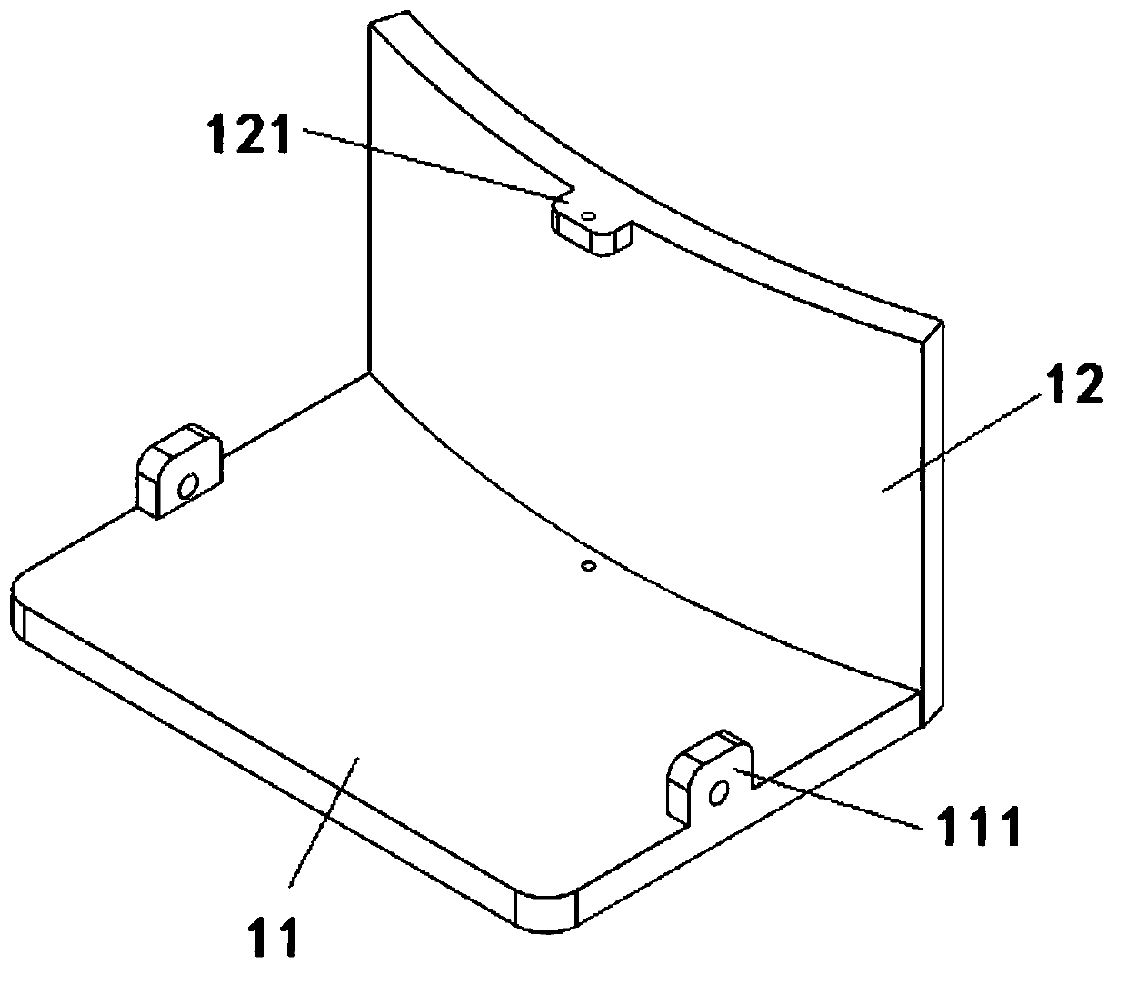 Portable English teaching equipment mounting and adjusting mechanism and using method thereof