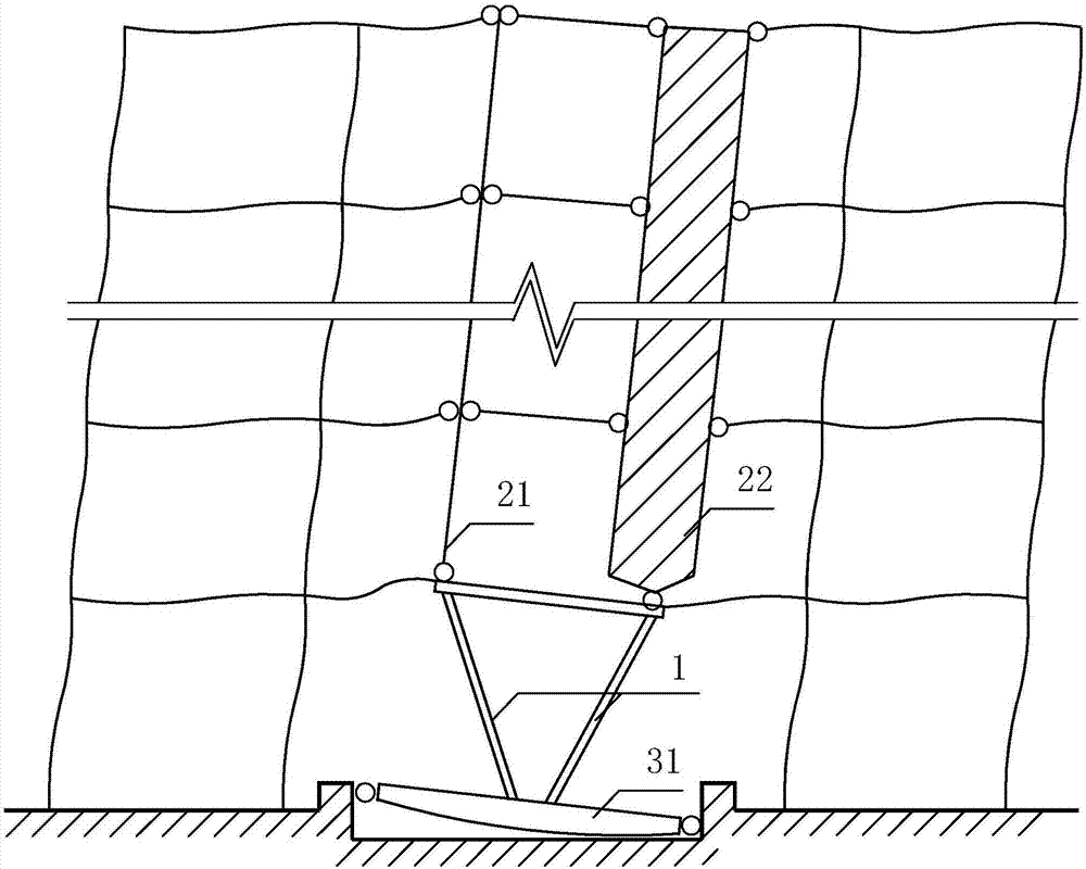 Antiseismic-collapse self-vibration-reducing structure