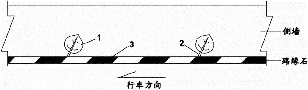 Multi-color rhythm type city tunnel entrance guiding system